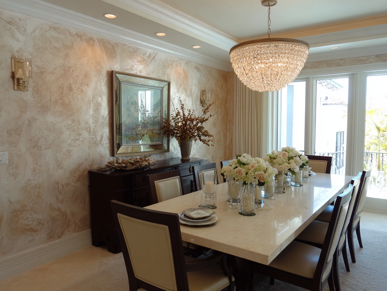 How to Incorporate Venetian Plaster into Your Dining Room Design